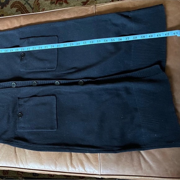 Black Duster Cardigan Sweater - Picture 8 of 8